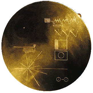 Public Domain Image of Voyager message disc.