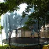 I built this canopy for the trampoline - Click image for full size