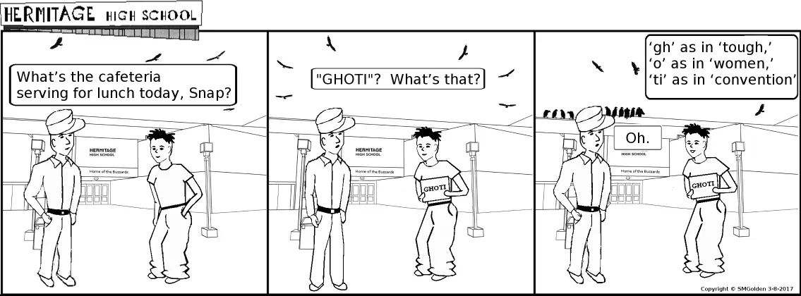 Comic strip: GHOTI