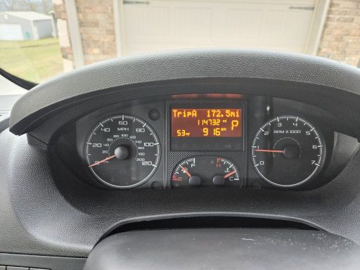 2016 Promaster 1500 136WB Instrument Cluster Showing Trip-A Miles