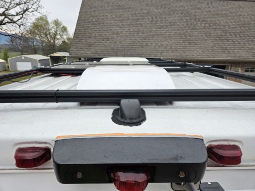 2016 Promaster 1500 136WB Roof 04 -Rear featuring solar gland cable entry and rear view of roof